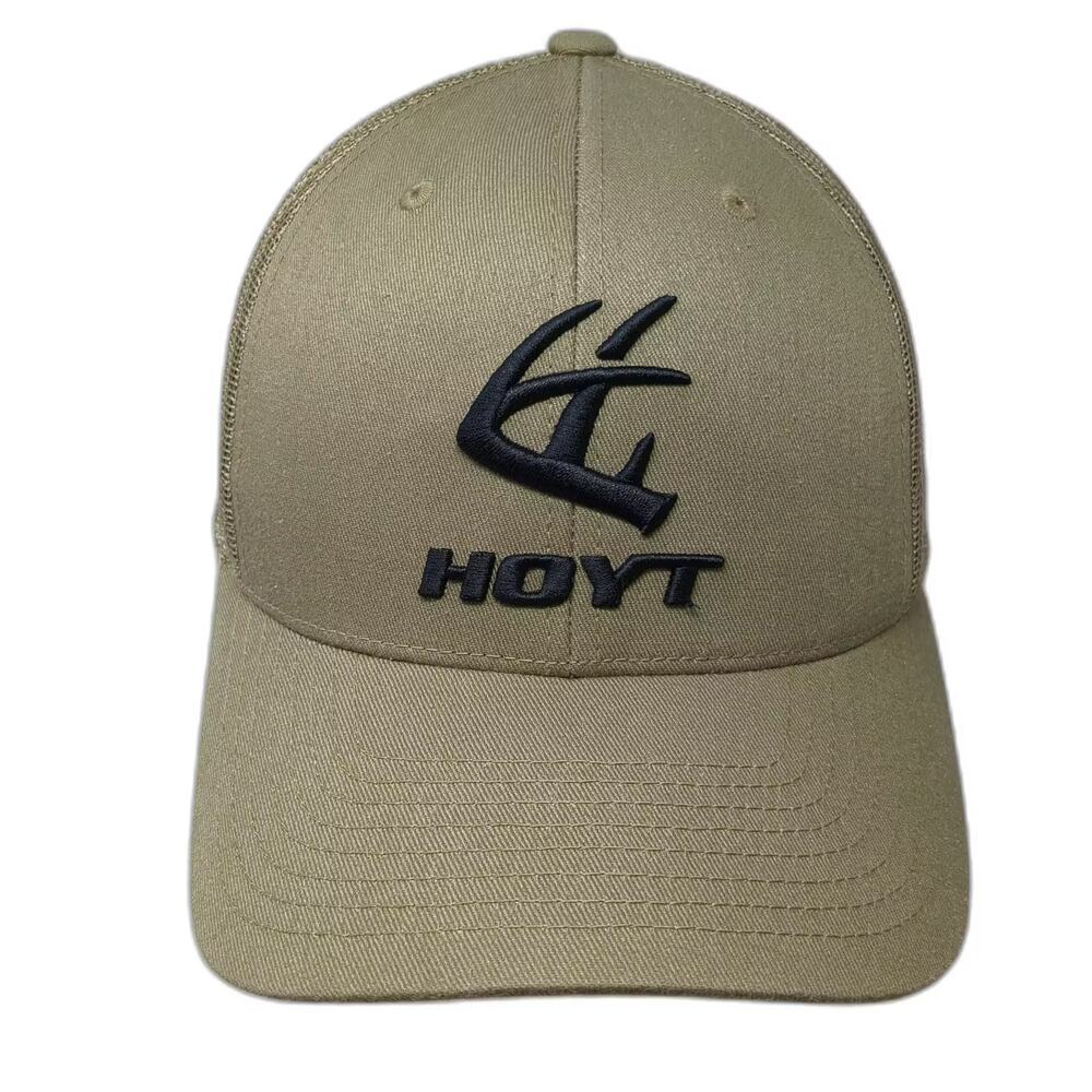 Hoyt Archery Green Trucker Hat One Size OS Embroidered Snapback Adjustable